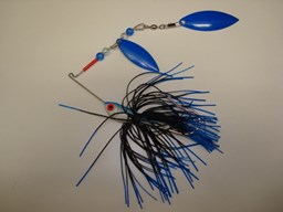 Show details for Blue and Black - 3/8 #1205  Picture of Blue and Black - 3/8 #1205