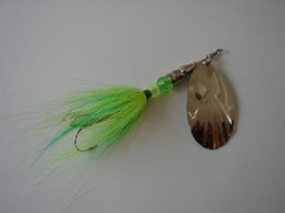 Show details for Bucktail Green and Chartreuse # 137 Picture of Bucktail Green and Chartreuse # 137