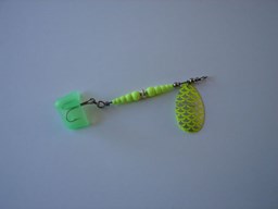 Show details for Chartreuse Scale with Treble Hook #149 Picture of Chartreuse Scale with Treble Hook #149