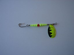 Show details for Chartreuse Tiger with Bait Hook #150 Picture of Chartreuse Tiger with Bait Hook #150