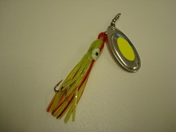 Show details for Kokanee Katcher Chartreuse with Red # 525 Picture of Kokanee Katcher Chartreuse with Red # 525