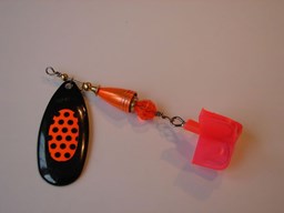 Show details for Candy Orange with Black Dots #185 Picture of Candy Orange with Black Dots #185