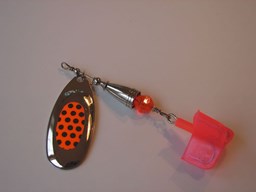 Show details for Nickel Orange with Black Dots #186 Picture of Nickel Orange with Black Dots #186