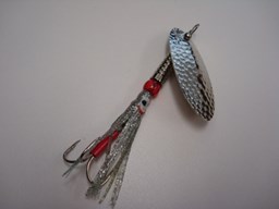 Show details for Hammered Nickel with Silver Hoochie #329 Picture of Hammered Nickel with Silver Hoochie #329
