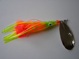 Show details for Chartreuse with Fluorescent Orange Skirt #256 Picture of Chartreuse with Fluorescent Orange Skirt #256