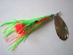 Show details for Fluorescent Green Red Stripe with Fluorescent Green Skirt #281 Picture of Fluorescent Green Red Stripe with Fluorescent Green Skirt #281