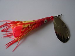 Show details for Red with Chartreuse Skirt #251 Picture of Red with Chartreuse Skirt #251