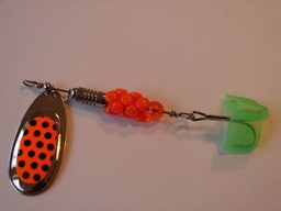Show details for Orange Black Dots with Orange #474 Picture of Orange Black Dots with Orange #474
