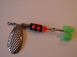 Show details for Silver Diamond with Black and Orange #473 Picture of Silver Diamond with Black and Orange #473
