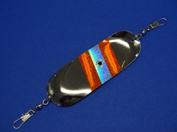 Show details for Salmon Dodger Orange and Blue Shimmer #710 Picture of Salmon Dodger Orange and Blue Shimmer #710