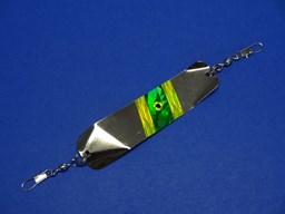 Show details for Salmon Flasher Chartreuse/Green Holographic #714 Picture of Salmon Flasher Chartreuse/Green Holographic #714