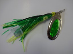 Show details for Green Chartreuse and Black Glitter #849 Picture of Green Chartreuse and Black Glitter #849