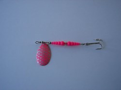Picture of Pink Prism with Treble Hook #140